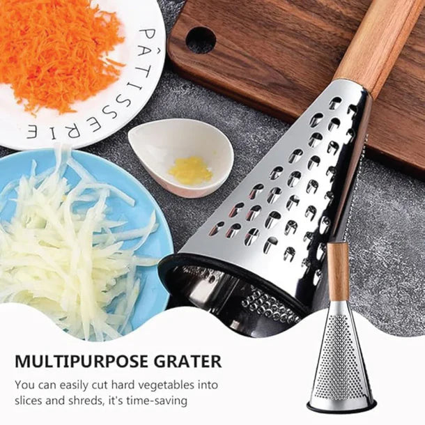 Vegetable Grater Tool with Multipurpose Stainless Steel Blades