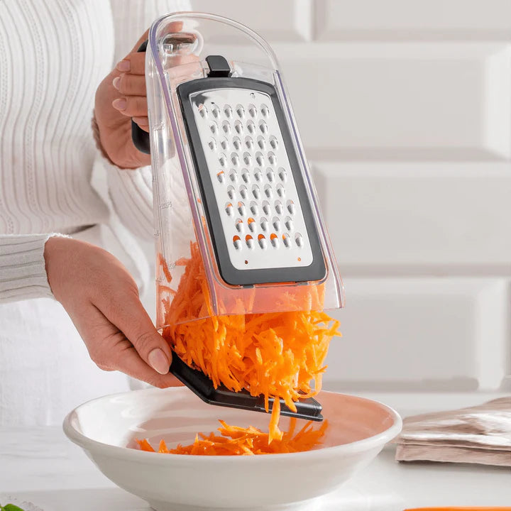 Multifunction Handheld Grater With Built-In Container