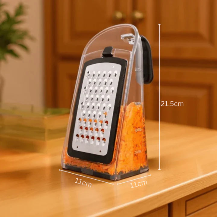 Multifunction Handheld Grater With Built-In Container